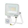 LED prožektorius, baltas, PIR jutiklis, 20W, 120°, šalta balta šviesa LED prožektorius, baltas, PIR jutiklis, 20W, 120°, šalta balta šviesa