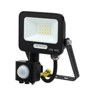 LED prožektorius, juodas, PIR jutiklis, 10W, 120°, neutrali balta šviesa LED prožektorius, juodas, PIR jutiklis, 10W, 120°, neutrali balta šviesa