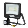 LED prožektorius, juodas, PIR jutiklis, 30W, 120°, šalta balta šviesa LED prožektorius, juodas, PIR jutiklis, 30W, 120°, šalta balta šviesa