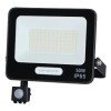 LED prožektorius, juodas, PIR jutiklis, 50W, 120°, šalta balta šviesa LED prožektorius, juodas, PIR jutiklis, 50W, 120°, šalta balta šviesa