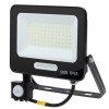 LED prožektorius, juodas, PIR jutiklis, 50W, 120°, šalta balta šviesa LED prožektorius, juodas, PIR jutiklis, 50W, 120°, šalta balta šviesa
