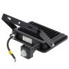 LED prožektorius, juodas, PIR jutiklis, 50W, 120°, šalta balta šviesa LED prožektorius, juodas, PIR jutiklis, 50W, 120°, šalta balta šviesa