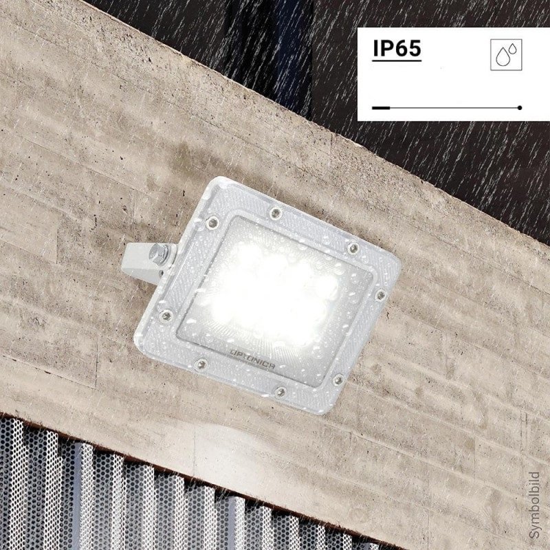 LED prožektorius, baltas, 100Lm/W, 10W, šalta balta šviesa LED prožektorius, baltas, 100Lm/W, 10W, šalta balta šviesa