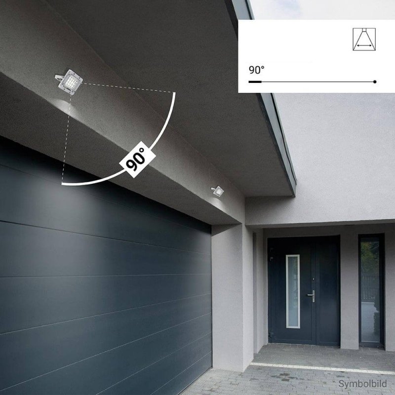 LED prožektorius, baltas, 100Lm/W, 10W, neutrali balta šviesa LED prožektorius, baltas, 100Lm/W, 10W, neutrali balta šviesa