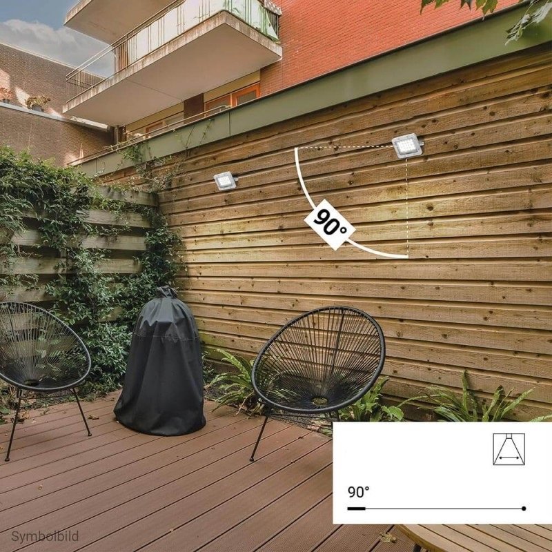 LED prožektorius, baltas, 100Lm/W, 20W, neutrali balta šviesa