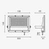 LED prožektorius, baltas, 100Lm/W, 50W, neutrali balta šviesa