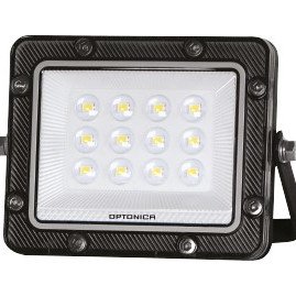 LED prožektorius, juodas, 100Lm/W, 10W, šalta balta šviesa