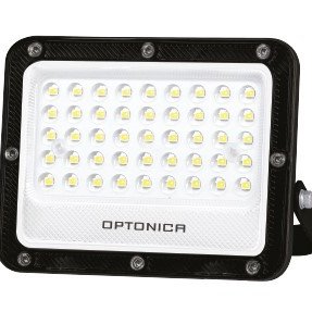 LED prožektorius, juodas, 100Lm/W, 30W, neutrali balta šviesa