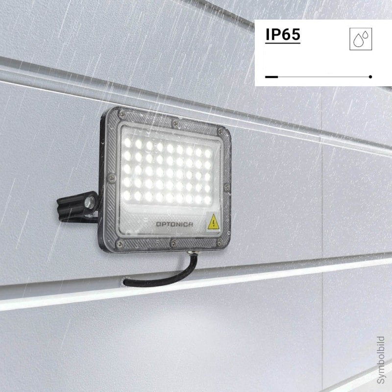 LED prožektorius, juodas, 100Lm/W, 30W, šilta balta šviesa LED prožektorius, juodas, 100Lm/W, 30W, šilta balta šviesa