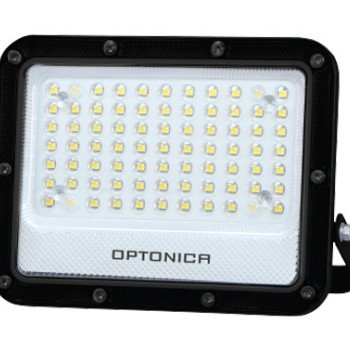 LED prožektorius, juodas, 100Lm/W, 50W, neutrali balta šviesa