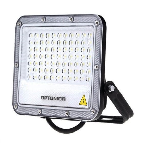 LED prožektorius, juodas, 100Lm/W, 50W, neutrali balta šviesa