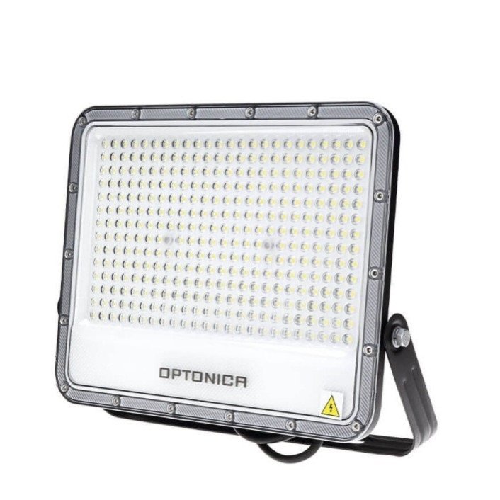 LED prožektorius, juodas, 140Lm/W, 200W, šalta balta šviesa