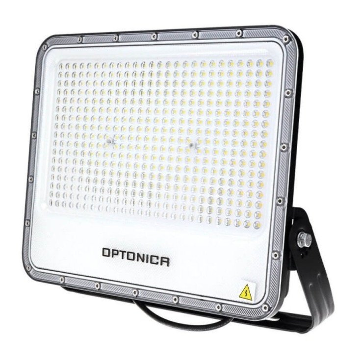 LED prožektorius, juodas, 140Lm/W, 300W, šalta balta šviesa