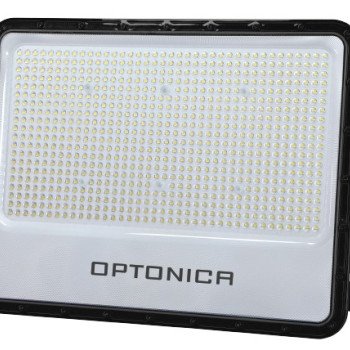 LED prožektorius, juodas, 140Lm/W, 500W, šalta balta šviesa