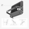LED prožektorius, pilkas, 100Lm/W, 100W, neutrali balta šviesa
