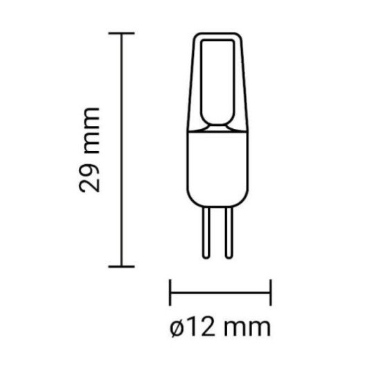 LED lemputė G4 2W, 180Lm, šalta balta šviesa