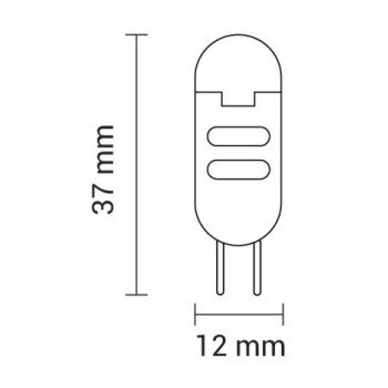 LED lemputė G4 2W, 170Lm, šilta balta šviesa