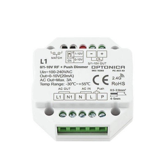 Maitinimo valdiklis, 0-10V, 3A, WiFi Maitinimo valdiklis, 0-10V, 3A, WiFi