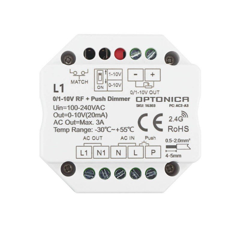 Maitinimo valdiklis, 0-10V, 3A, WiFi Maitinimo valdiklis, 0-10V, 3A, WiFi