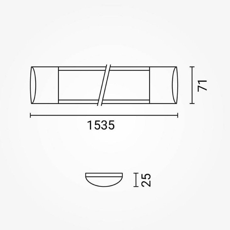 LED salės šviestuvas, 45W, IP20, CCT šviesa, 150cm LED salės šviestuvas, 45W, IP20, CCT šviesa, 150cm