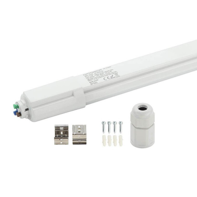 LED salės šviestuvas, 18W, neutrali balta šviesa, IP65, sujungiamas