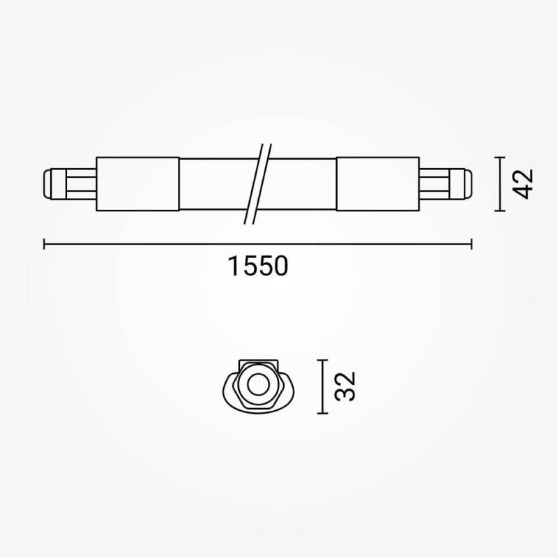 LED salės šviestuvas, 45W, neutrali balta šviesa, IP65, sujungiamas