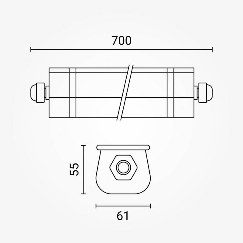LED šviestuvas, 20W, neutrali balta šviesa, IP65, sujungiamas LED šviestuvas, 20W, neutrali balta šviesa, IP65, sujungiamas