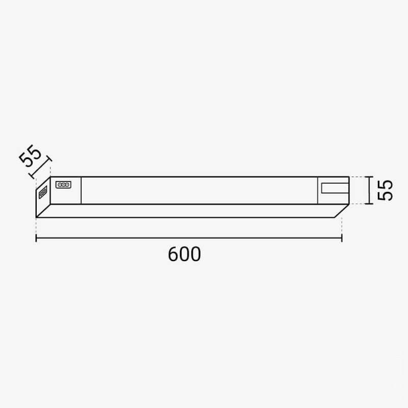 LED linijinis šviestuvas, sujungiamas, 24W, CCT šviesa