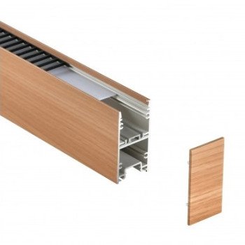 LED linijinis šviestuvas, 38W, medis, CCT šviesa