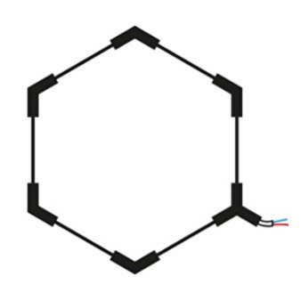 LED korys (hexagon), 1HEX, 42W, šalta balta šviesa LED korys (hexagon), 1HEX, 42W, šalta balta šviesa