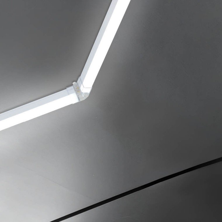 LED korys (hexagon), 1HEX, 42W, šalta balta šviesa LED korys (hexagon), 1HEX, 42W, šalta balta šviesa