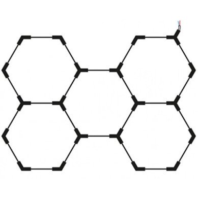 LED korys (hexagon), 5HEX, 192W, šalta balta šviesa LED korys (hexagon), 5HEX, 192W, šalta balta šviesa
