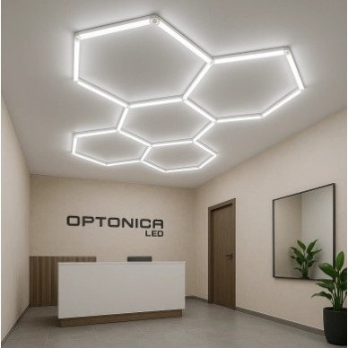 LED korys (hexagon), 5HEX, 192W, šalta balta šviesa LED korys (hexagon), 5HEX, 192W, šalta balta šviesa