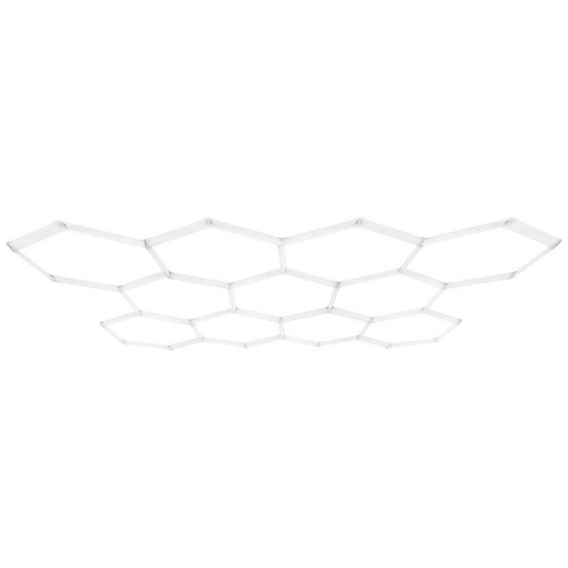 LED korys (hexagon), 11HEX, 385W, šalta balta šviesa