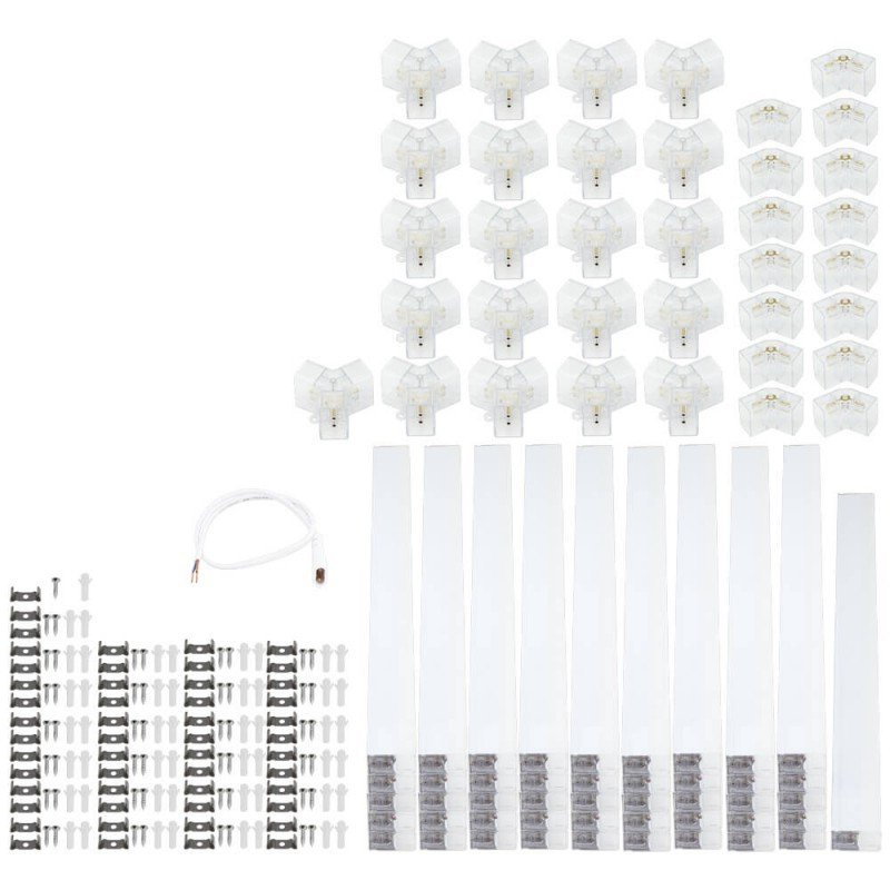 LED korys (hexagon), 11HEX, 385W, šalta balta šviesa