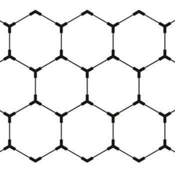 LED korys (hexagon), 14HEX, 456W, šalta balta šviesa