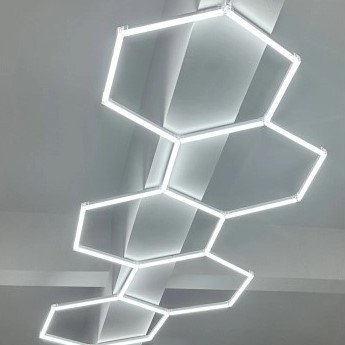 LED korys (hexagon), 5HEX, 203W, šalta balta šviesa LED korys (hexagon), 5HEX, 203W, šalta balta šviesa