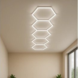 LED korys (hexagon), 5HEX, 199W, šalta balta šviesa