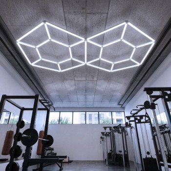 LED korys (hexagon), 14HEX, 315W, šalta balta šviesa