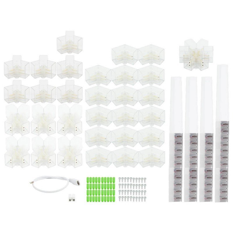 LED korys (hexagon), 12HEX, 294W, šalta balta šviesa