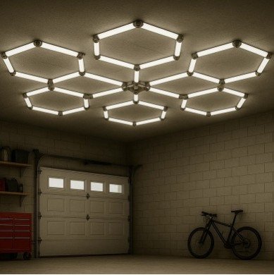 LED korys (hexagon), 6HEX, 306W, šalta balta šviesa LED korys (hexagon), 6HEX, 306W, šalta balta šviesa