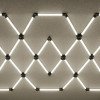 LED korys (hexagon), 11HEX, 428W, šalta balta šviesa