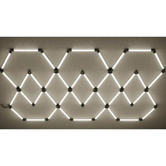 LED korys (hexagon), 11HEX, 428W, šalta balta šviesa