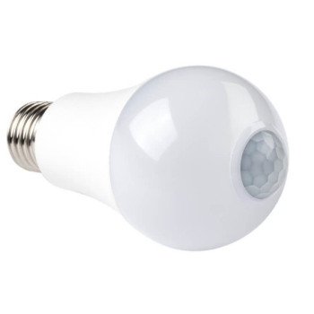 LED lemputė E27 7W, PIR jutiklis, neutrali balta šviesa