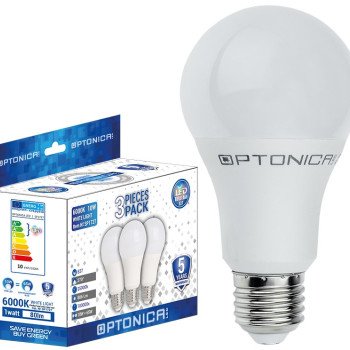 LED lemputė E27 A60 15W, 5 metai garantija, 3vnt./pak., šilta balta šviesa