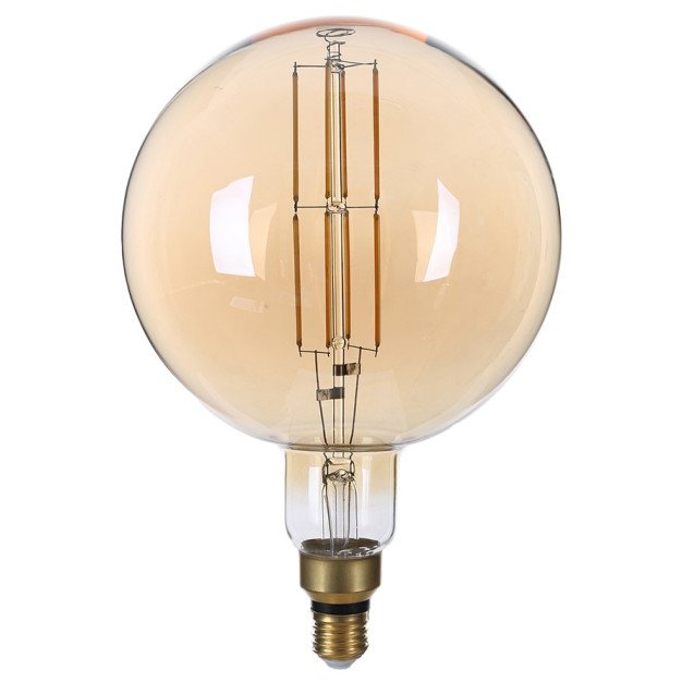 LED lemputė E27 G200 8W, šilta balta šviesa