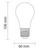 LED lemputė E27 A60 4W, neutrali balta šviesa