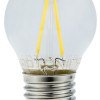LED lemputė E27 G45 2W, siūleliai, šalta balta šviesa