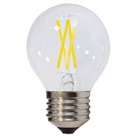 LED lemputė E27 G45 4W, skaidri, šilta balta šviesa LED lemputė E27 G45 4W, skaidri, šilta balta šviesa