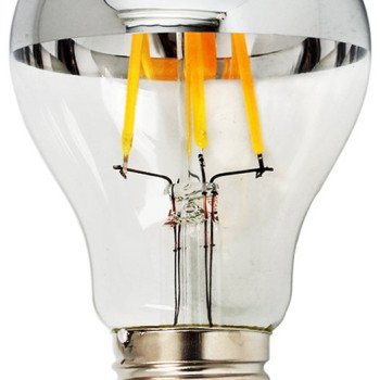 LED lemputė E27 A60 7W, pusiau sidabrinė, šilta balta šviesa